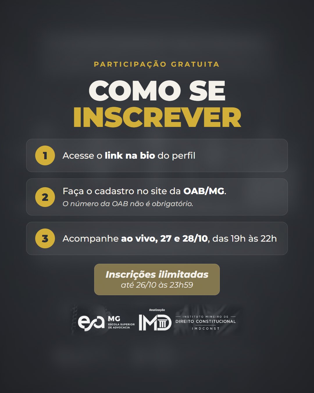 Card 3: como se inscrever